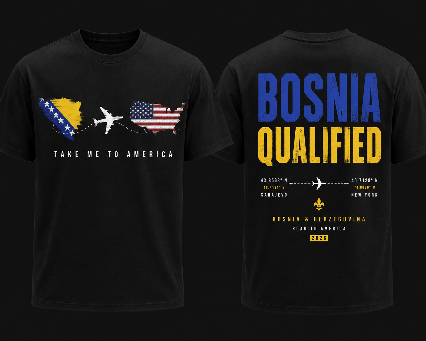 Bosnia Qualified™ – Take Me To America 1+1 GRATIS Kvalitetno