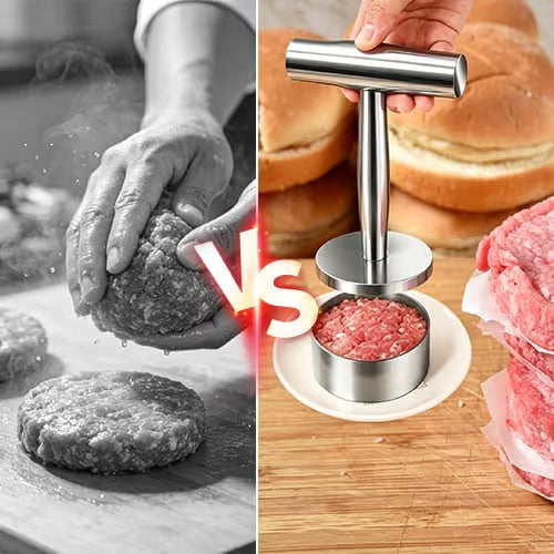 Preša za burgere od nehrđajućeg čelika 🍔 Kvalitetno