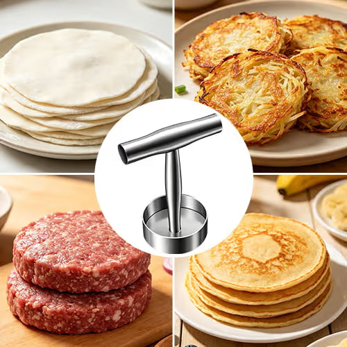 Preša za burgere od nehrđajućeg čelika 🍔 Kvalitetno
