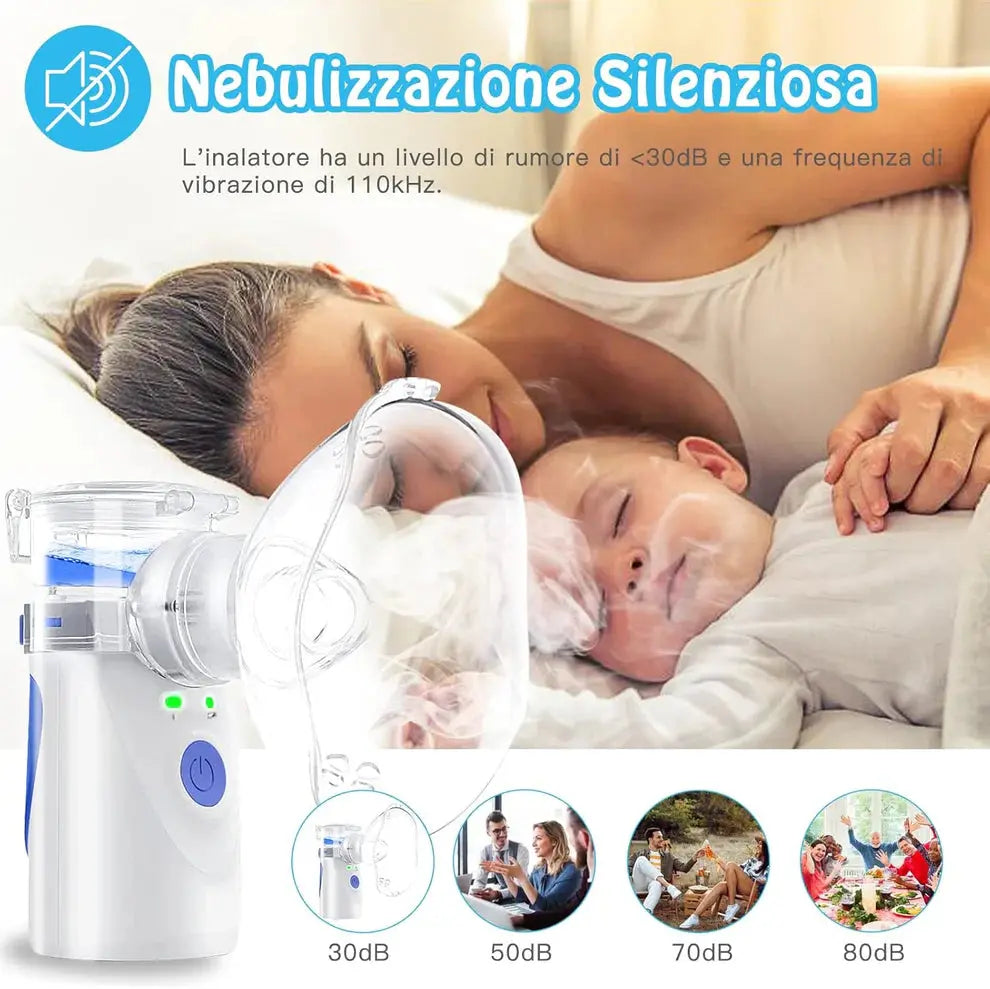 Bešumni inhalator za bebe, djecu i odrasle Kvalitetno