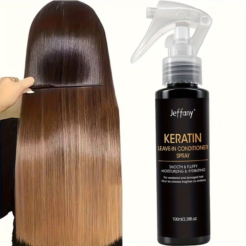 Keratin Hair Serum Oil Spray – Instant Sjaj, Volumen & Frizz Control (100ml / 3.38Oz) Kvalitetno