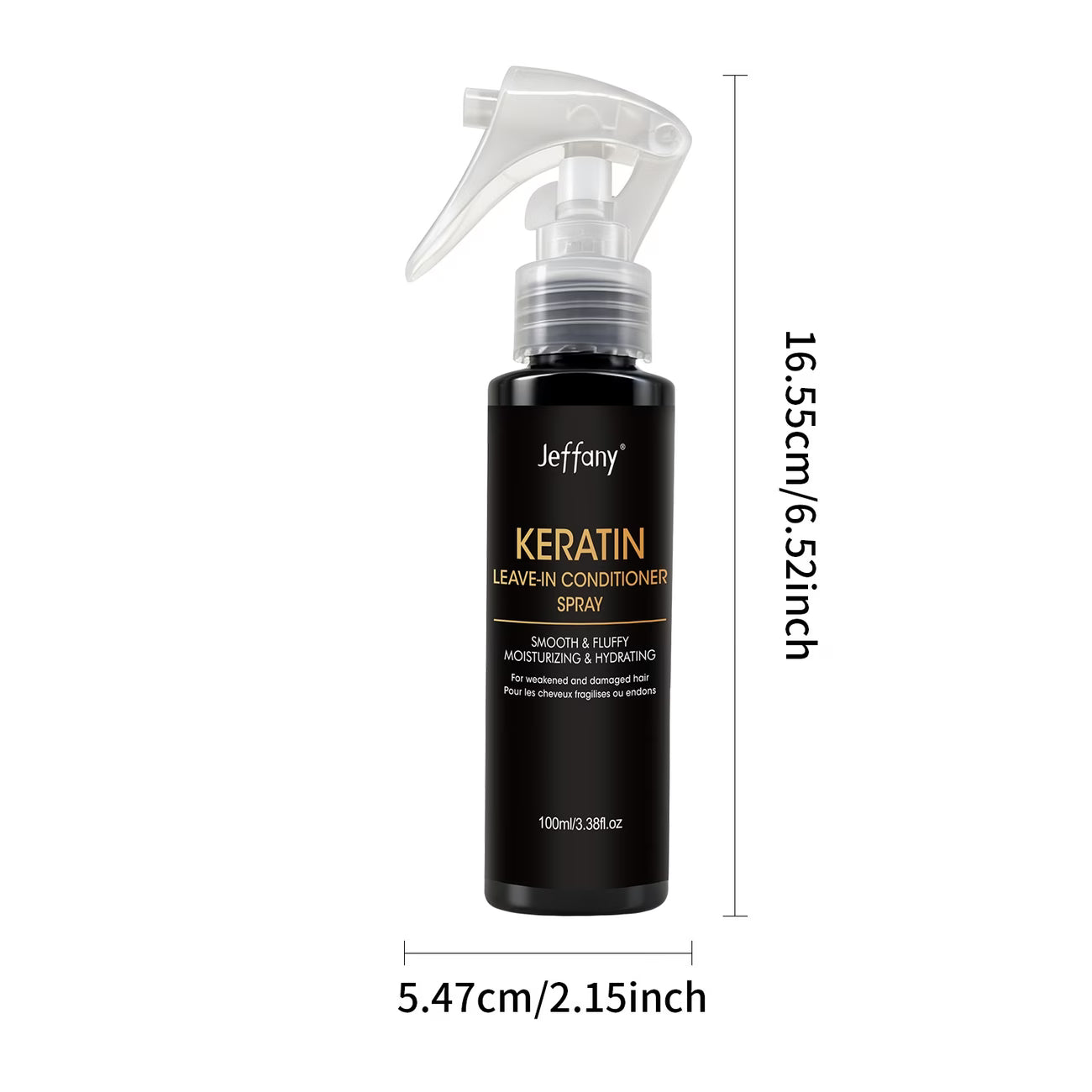 Keratin Hair Serum Oil Spray – Instant Sjaj, Volumen & Frizz Control (100ml / 3.38Oz) Kvalitetno