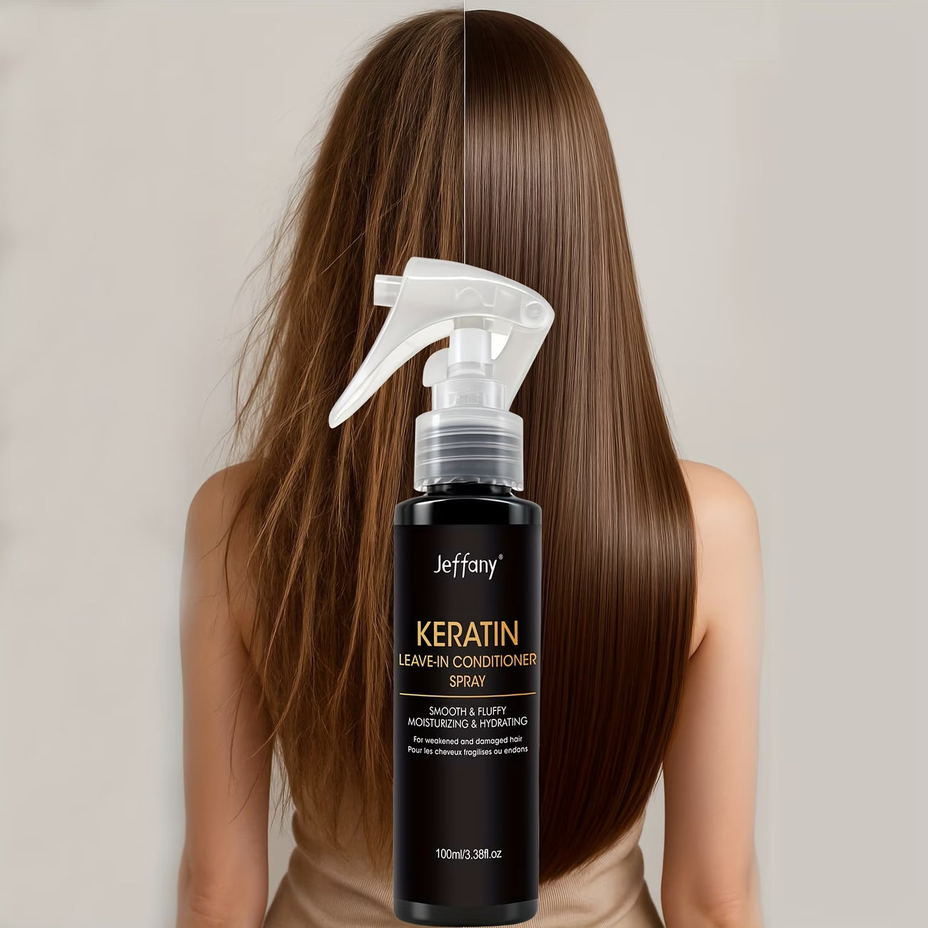 Keratin Hair Serum Oil Spray – Instant Sjaj, Volumen & Frizz Control (100ml / 3.38Oz) Kvalitetno