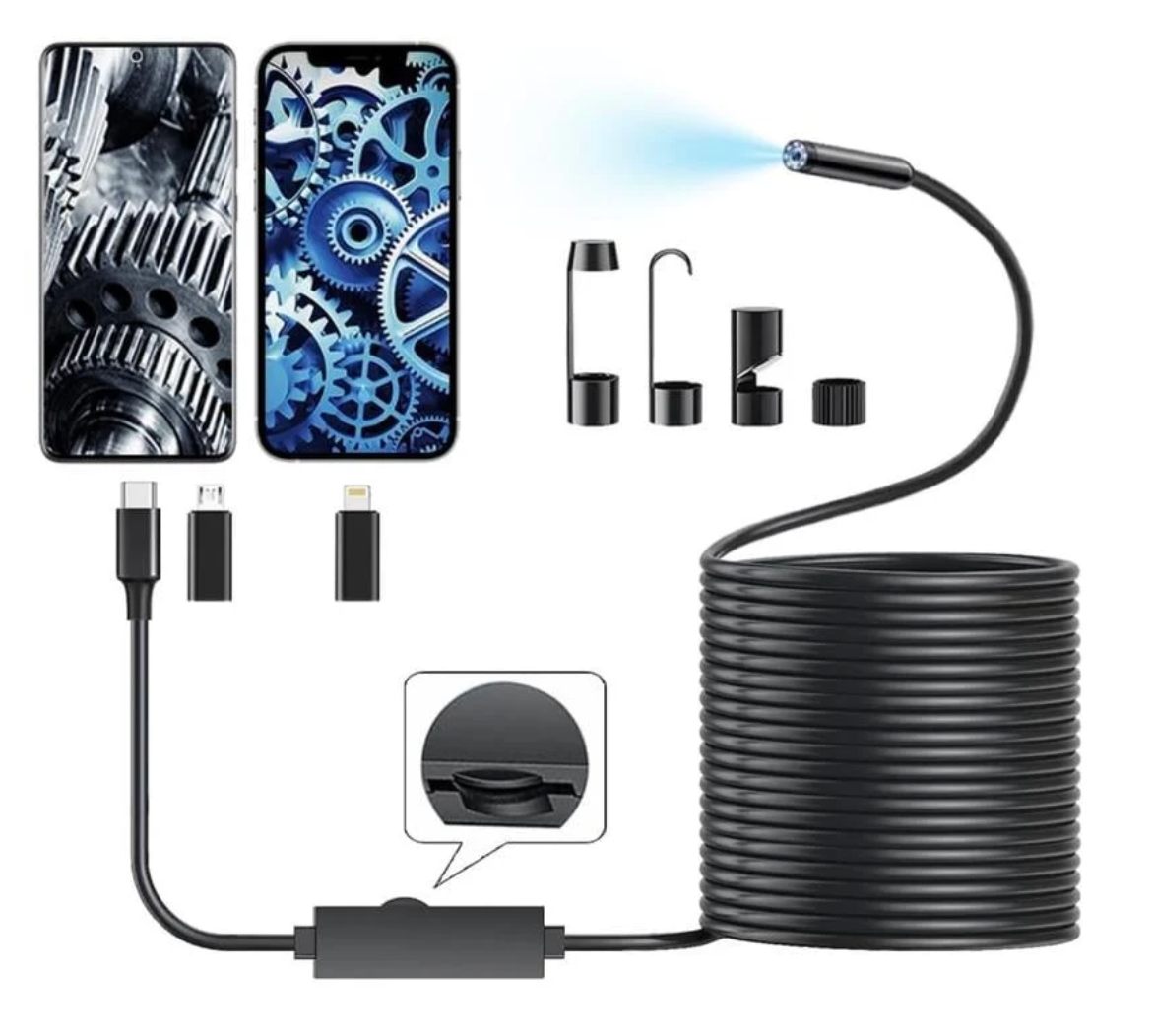 HD Endoskop Kamera za Telefon (5m) – za iPhone i Android Kvalitetno