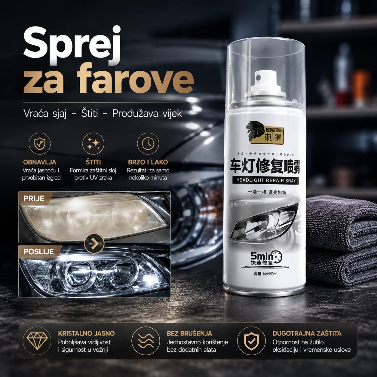 Sprej za farove Kvalitetno