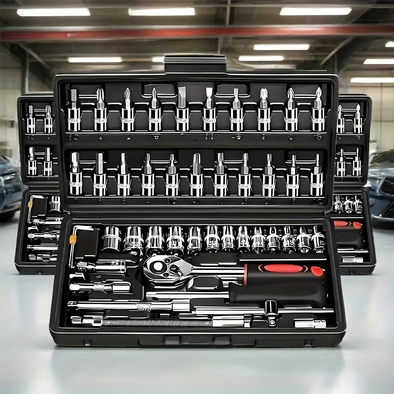 Chrome Vanadium Set Nasadnih Ključeva 46 Dijelova 🔧 Kvalitetno