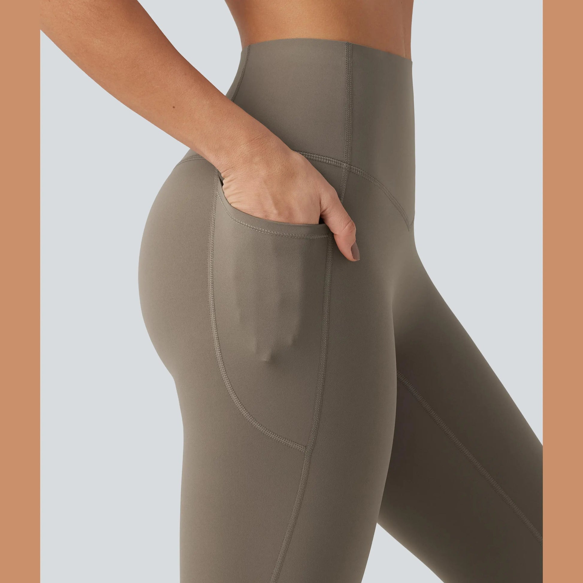 Halara UltraSculpt™ Helanke visokog struka sa kontrolom stomaka i džepovima 💖 Kvalitetno