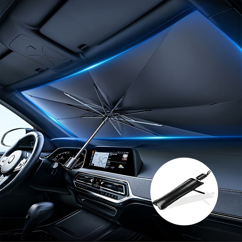 Sklopivi Auto Suncobran Kišobran za Vjetrobransko Staklo Kvalitetno