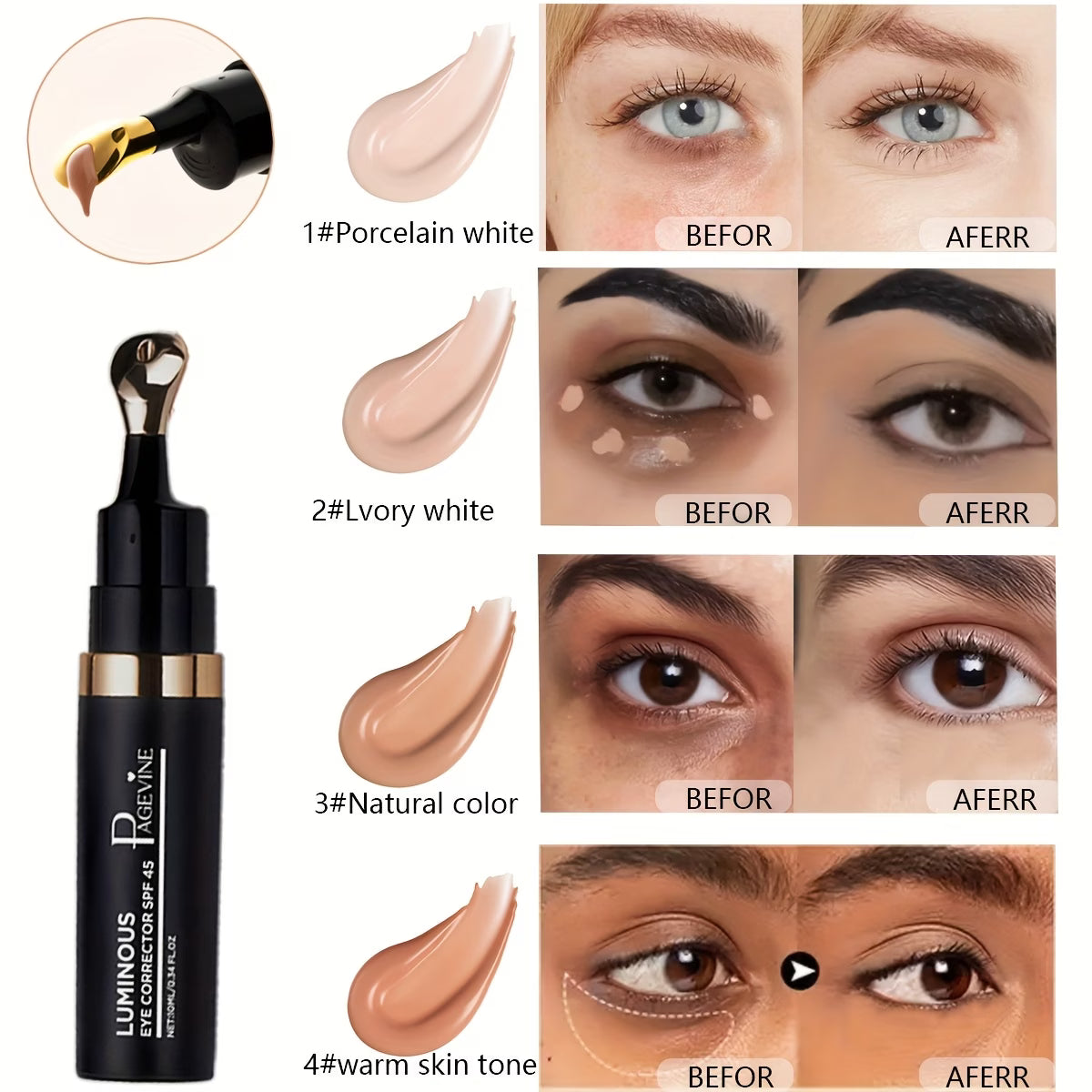 ✨ Shape Luxe™ Perfect Coverage Concealer Kvalitetno