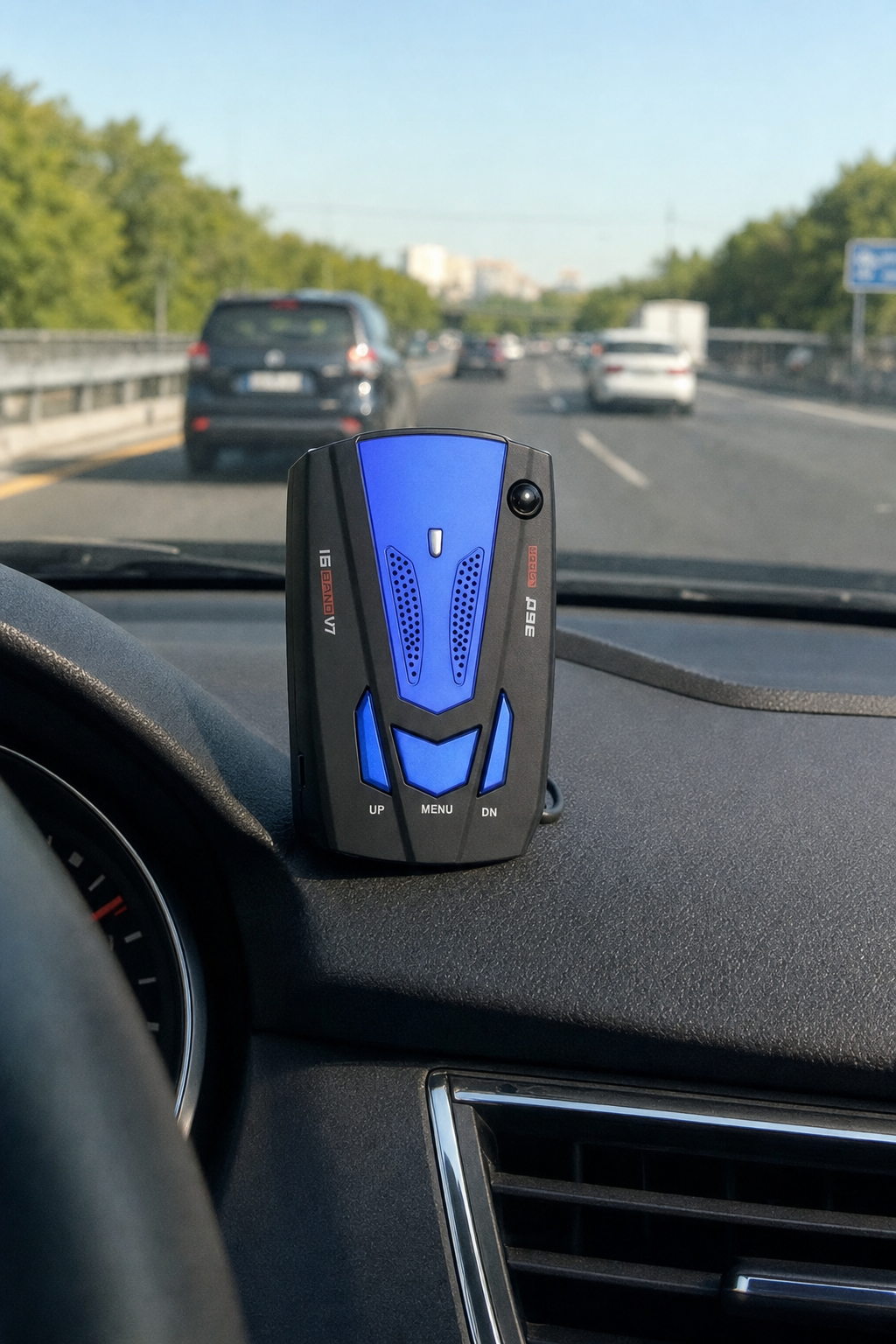 Radar detektor za auto – 360° detekcija do 2500 m Kvalitetno