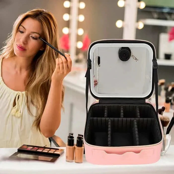 Torba za šminku s LED ogledalom - Kvalitetno