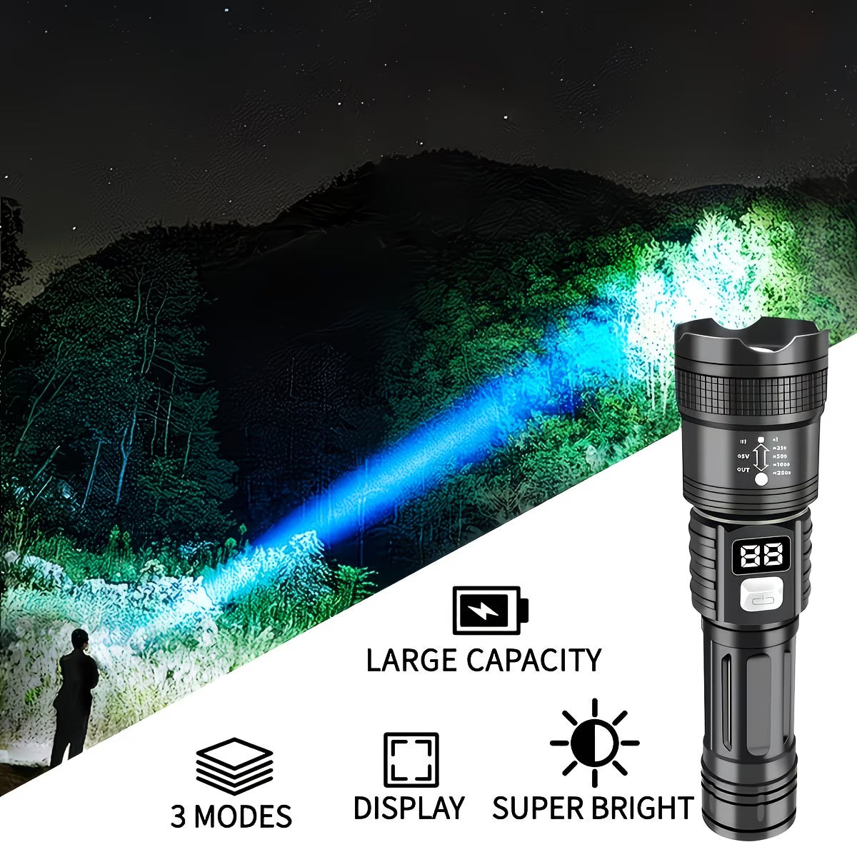 MaxLight taktička lampa Kvalitetno