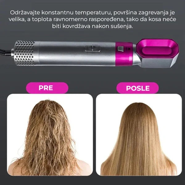 Air Styler - 5u1 Stajler sa nastavcima za oblikovanje kose Kvalitetno