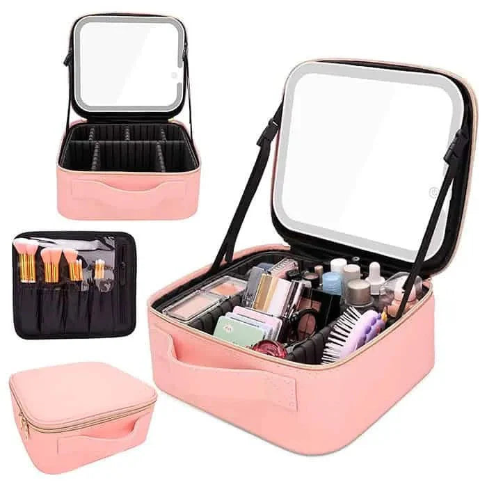 Torba za šminku s LED ogledalom - Kvalitetno