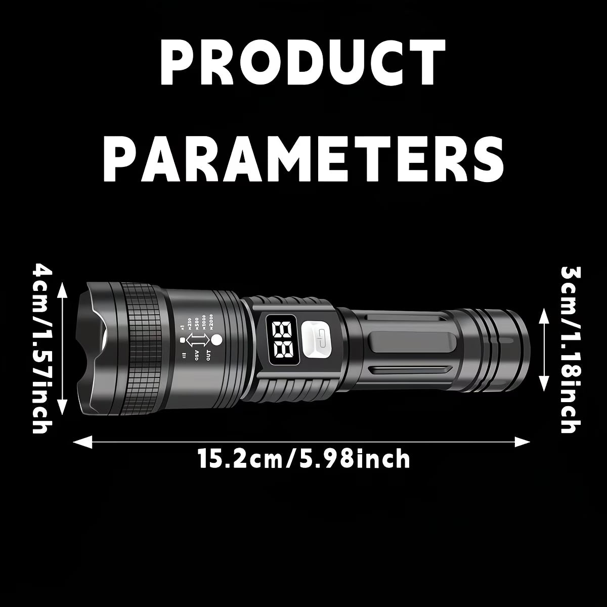 MaxLight taktička lampa Kvalitetno