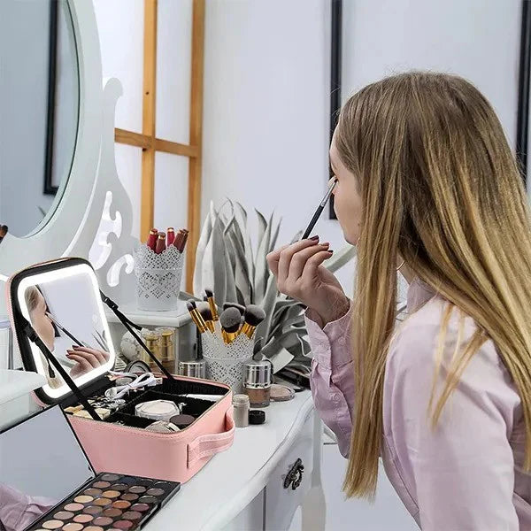 Torba za šminku s LED ogledalom - Kvalitetno