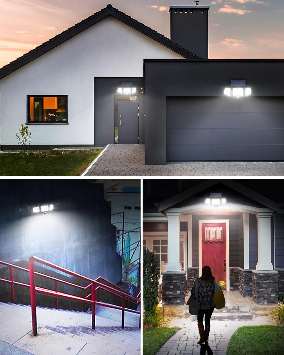 Trodjelni Solarni Reflektor sa Senzorom Pokreta Kvalitetno
