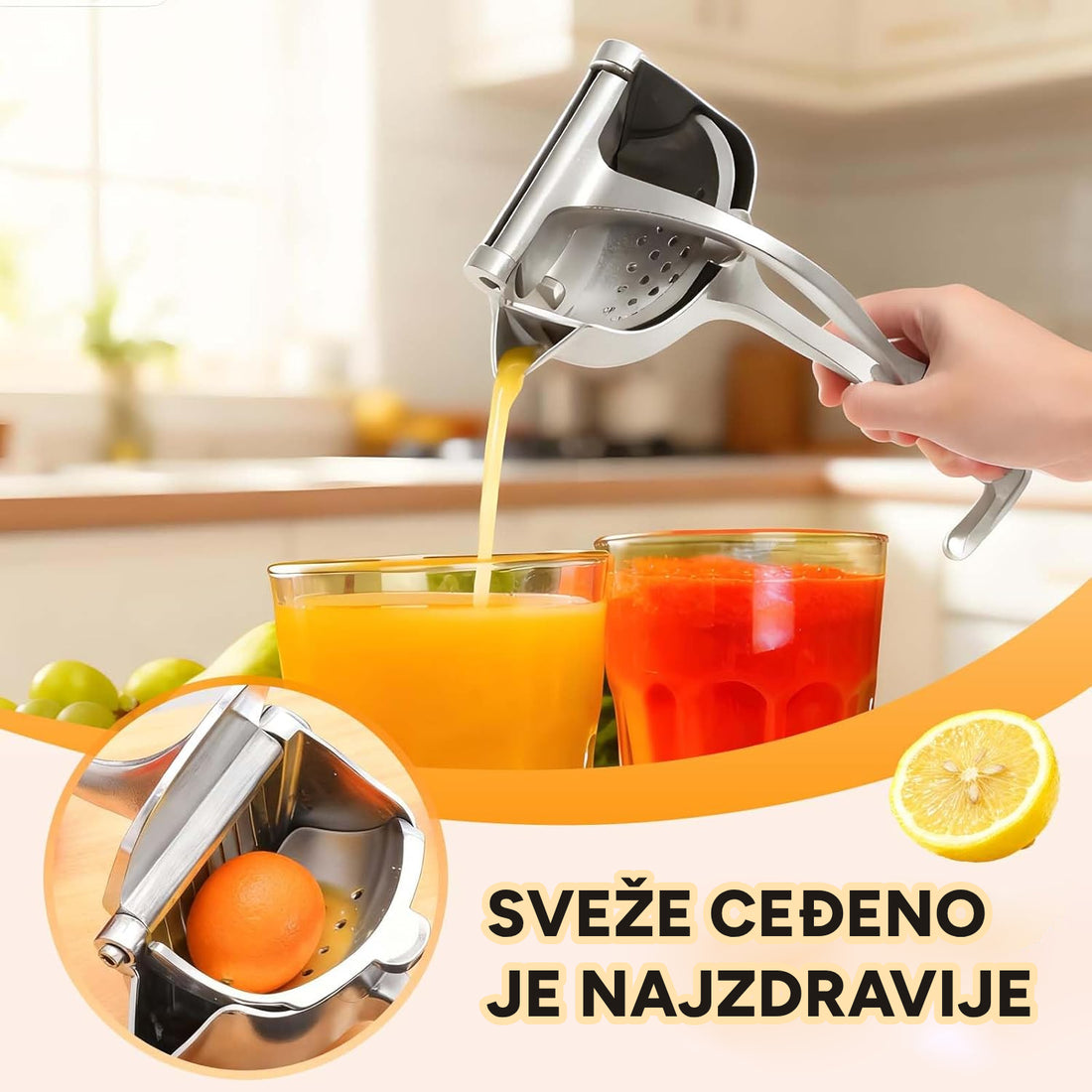 Juvopress ručni sokovnik Kvalitetno
