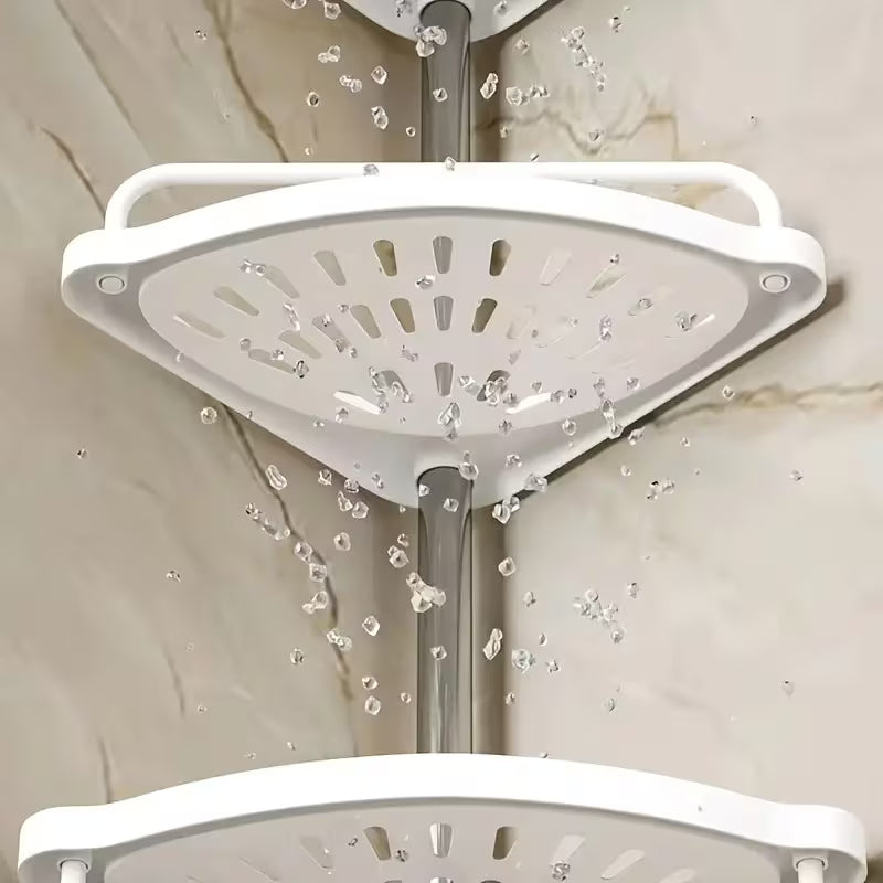 4-slojni kutni kupaonski stalak s rotirajućom šipkom za ručnike Kvalitetno