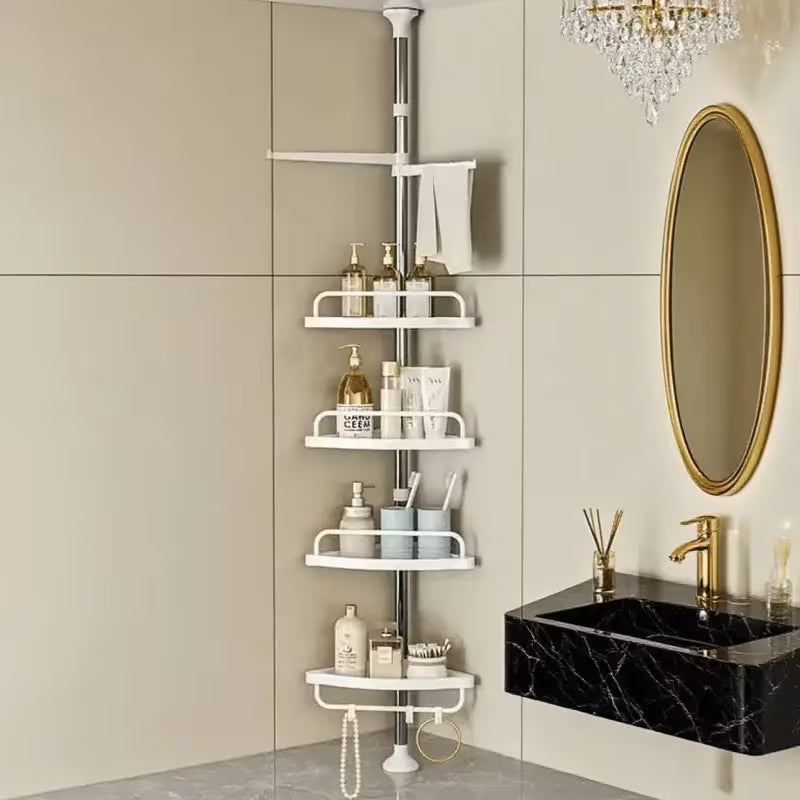 4-slojni kutni kupaonski stalak s rotirajućom šipkom za ručnike Kvalitetno