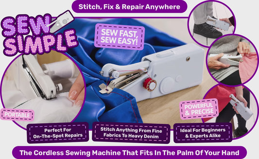 Sew Simple — Prenosiva Bežična Mini Šivaća Mašina 🪡