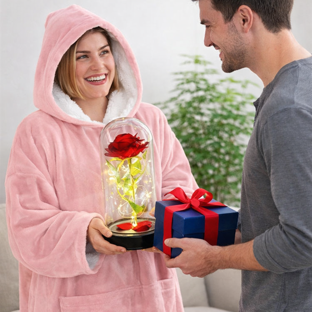 Hoodie Duks + Magična Ruža Kvalitetno