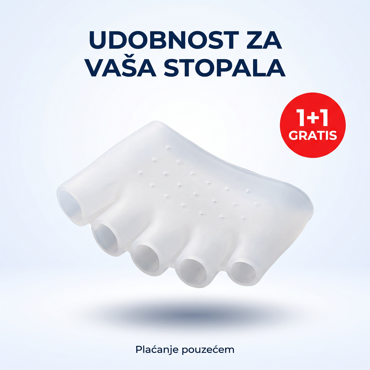 Alignura™ 3-in-1 silikonski razdjelnik prstiju za stopalo (1+1 GRATIS) Kvalitetno